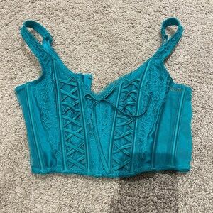 victoria's Secret turquoise corset